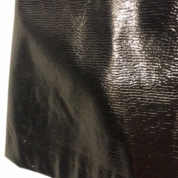Shiny Faux Leather Mini Skirt - Picture 2 of 3